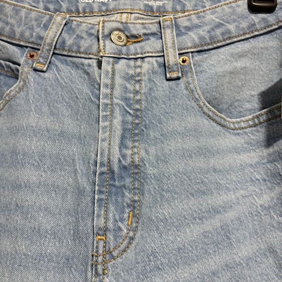 Old Navy Jeans Womens 12 Light Wash Extra High Rise Sky Hi Wide Leg Stretch NWT - Picture 5 of 12